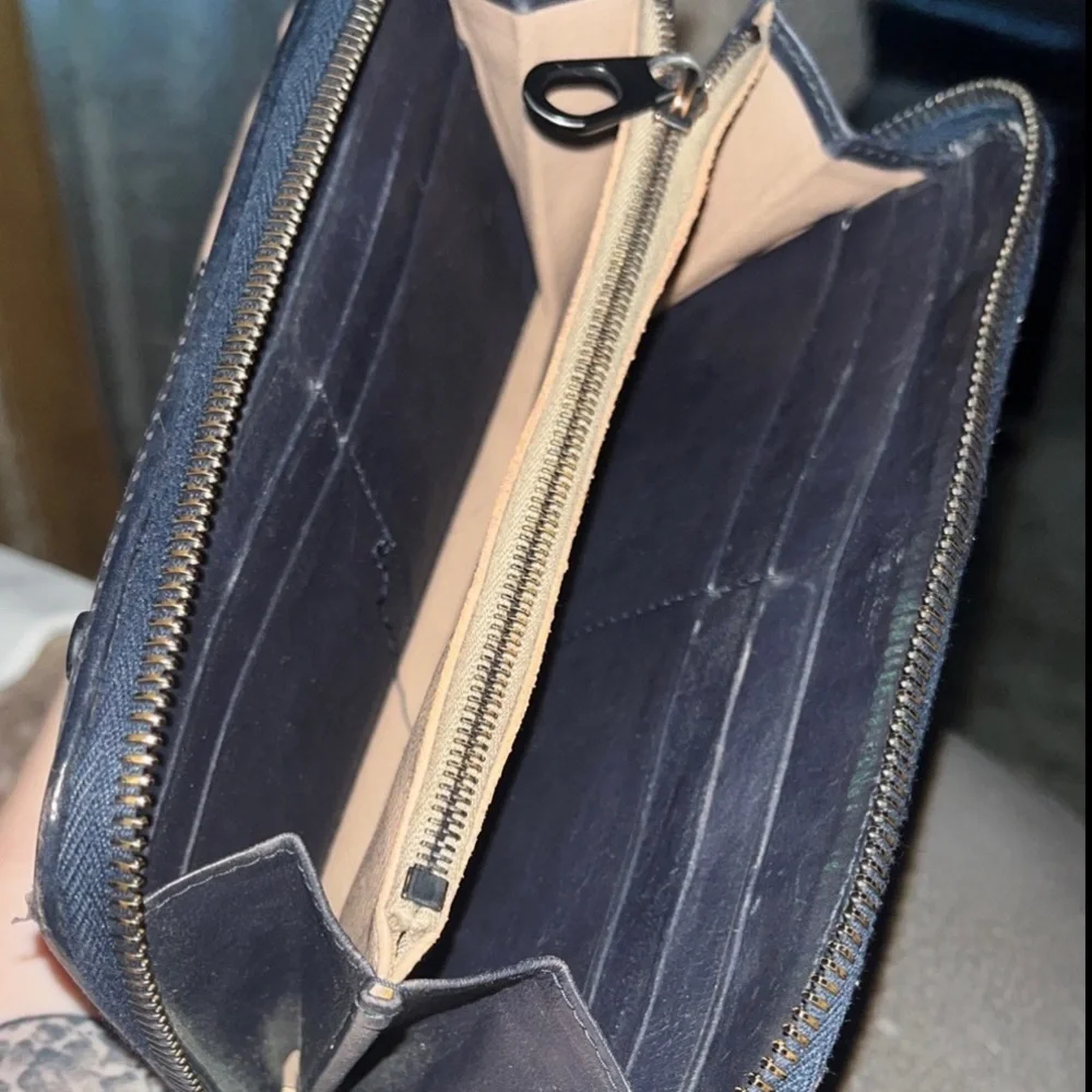 Bottega Veneta Perforated Long zip wallet